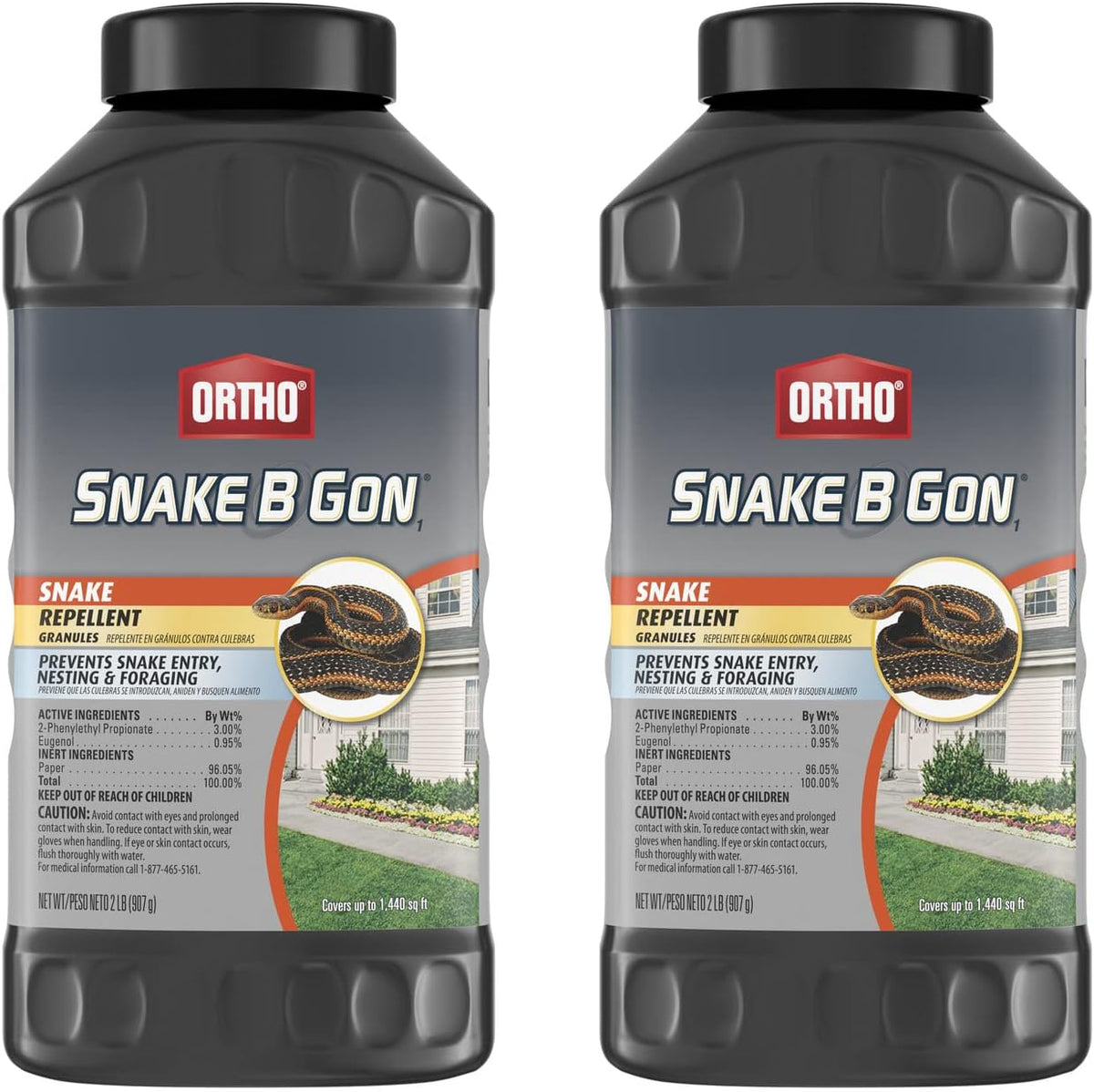 Ortho Snake B Gon1 Snake Repellent Granules, 2 lbs. (2-Pack)