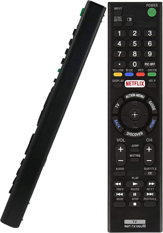 RMT-TX100U Universal Remote Control for Sony-TV-Remote All Sony LCD LED HDTV Smart bravia TVs - No Setup Needed