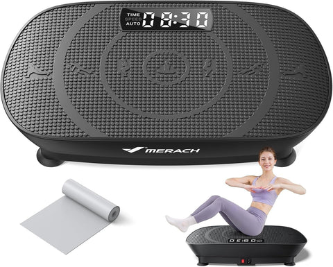 MERACH CV30 Pro Curved Vibration Plate Exercise Machine, Powerful & Quiet