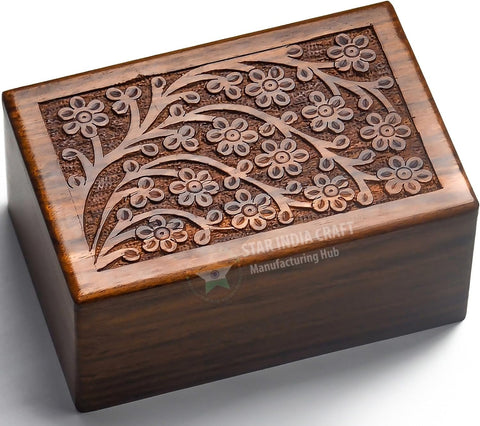 SIC Tree of Life Box for Human Ashes, Rosewood Adult, 200 cu in