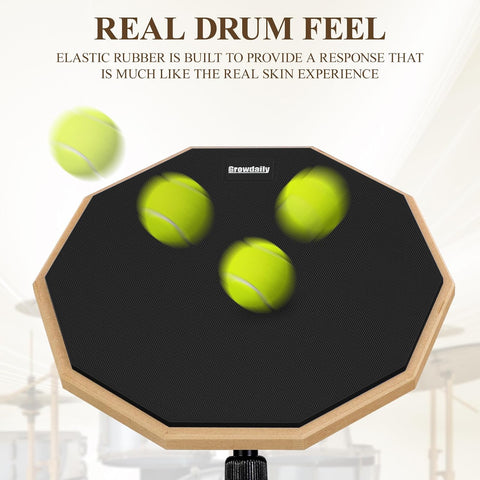 Drum Practice Pad Snare Drum Stand Set 12 In