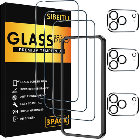 SIBEITU Screen Protector for iPhone 17 Pro Max Tempered Glass Film