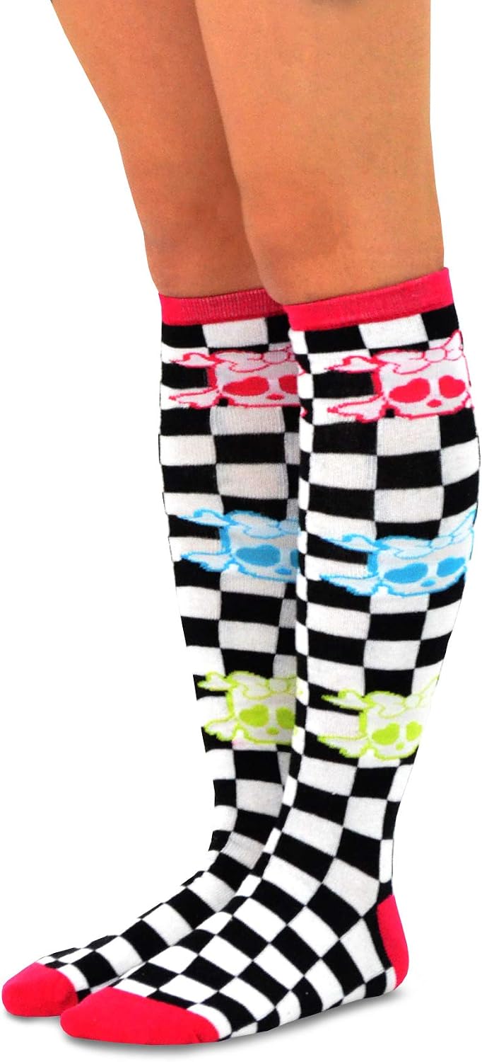 Gift Boxed Novelty Knee High Crew Slipper Socks Fun Party Pink Ribbon Christmas Valentines Patrick Halloween 9 Pair Women