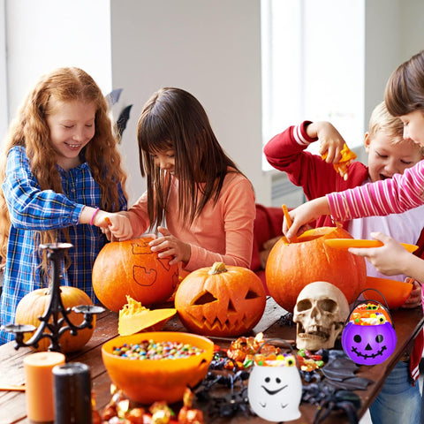 Haawooky 14 Pieces Halloween Candy Bucket,Mini Halloween Candy Holder