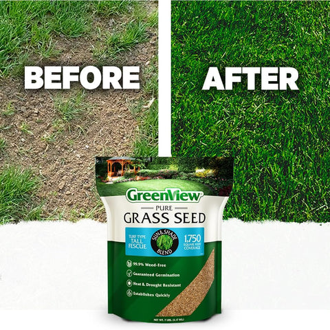 GreenView Turf Type Tall Fescue Grass Seed, Sun & Shade Blend, 20 lb. Bag