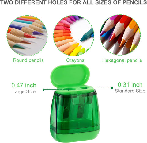 Sonuimy Pencil Sharpeners, 4 Pcs Pencil Sharpeners Manual