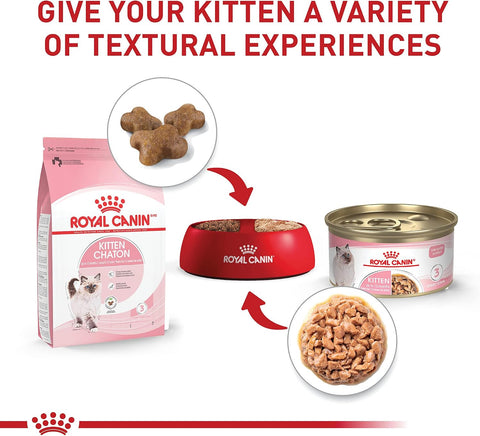 Royal Canin Feline Health Nutrition Kitten Thin Slices in Gravy Cat Food, 3 oz (Pack of 12)