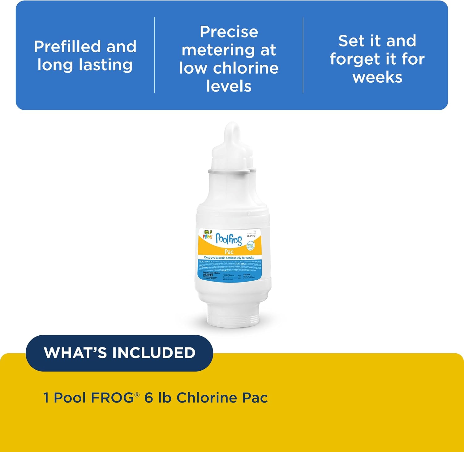 Pool FROG Pac 540C Replacement Chlorine Cartridges, 1 Pack