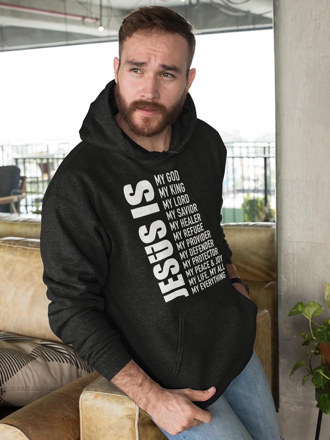 Jesus Is My Everything Hoodie Sweatshirt - Unisex Christian Pullover