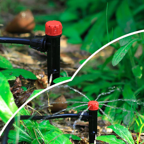 25 Pcs 360° Adjustable Drip Irrigation Spray Emitters
