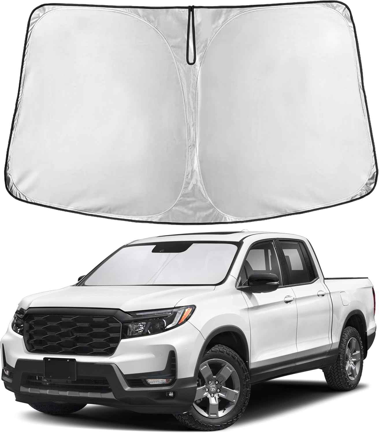EcoNour Windshield Sun Shade Compatible for Honda Ridgeline 2017–2026