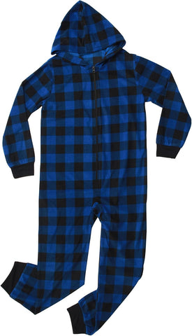 PRINCE OF SLEEP Hooded Jumpsuit Pajamas for Boys One Piece Winter PJs with Hood