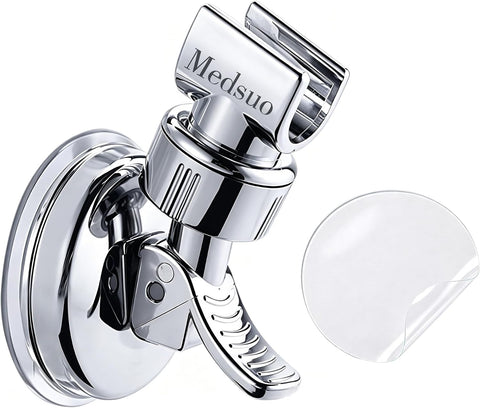 Medsuo Suction Shower Head Holder, 360° Adjustable for Bathroom