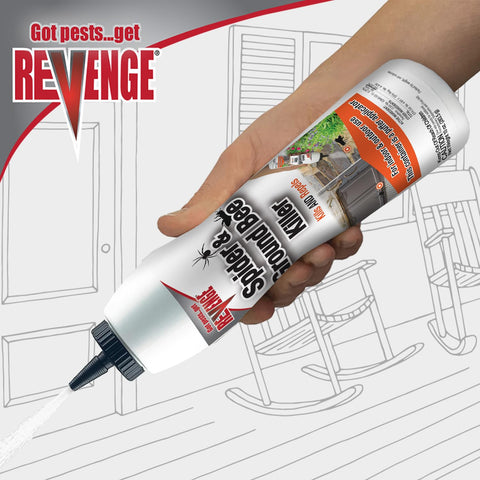 Revenge Spider & Ground Bee Killer, 10 oz Ready-to-Use Dust Treatment