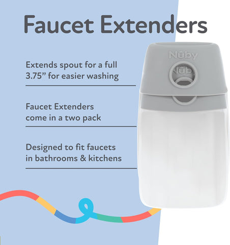 Nuby 2-in-1 Faucet Extender - 2 Pack
