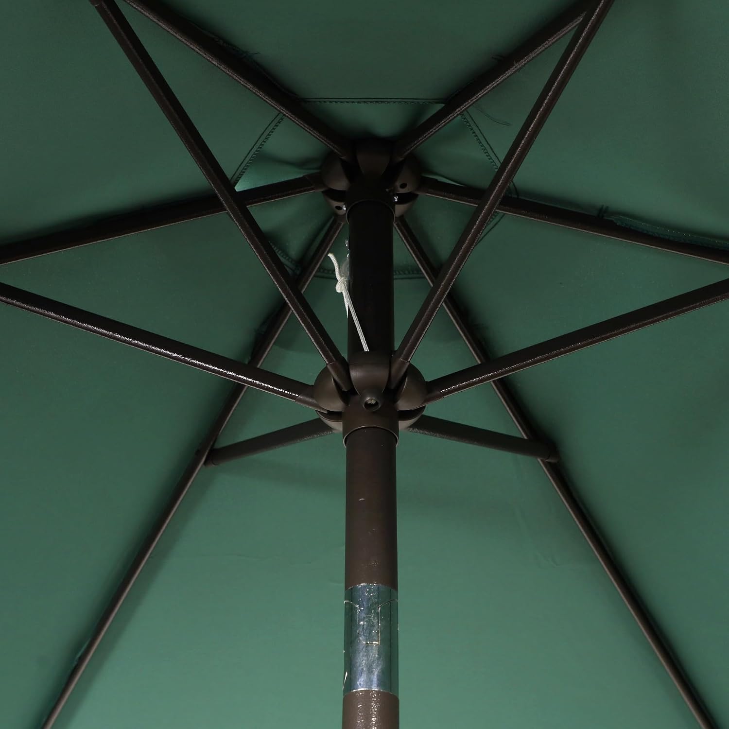 Blissun 7.5 ft Patio Umbrella, Yard Umbrella, Outdoor Market Umbrella with Push Button Tilt Crank, Seaglass