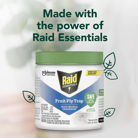 Raid Essentials Indoor Fruit Fly Trap, 5.4 oz