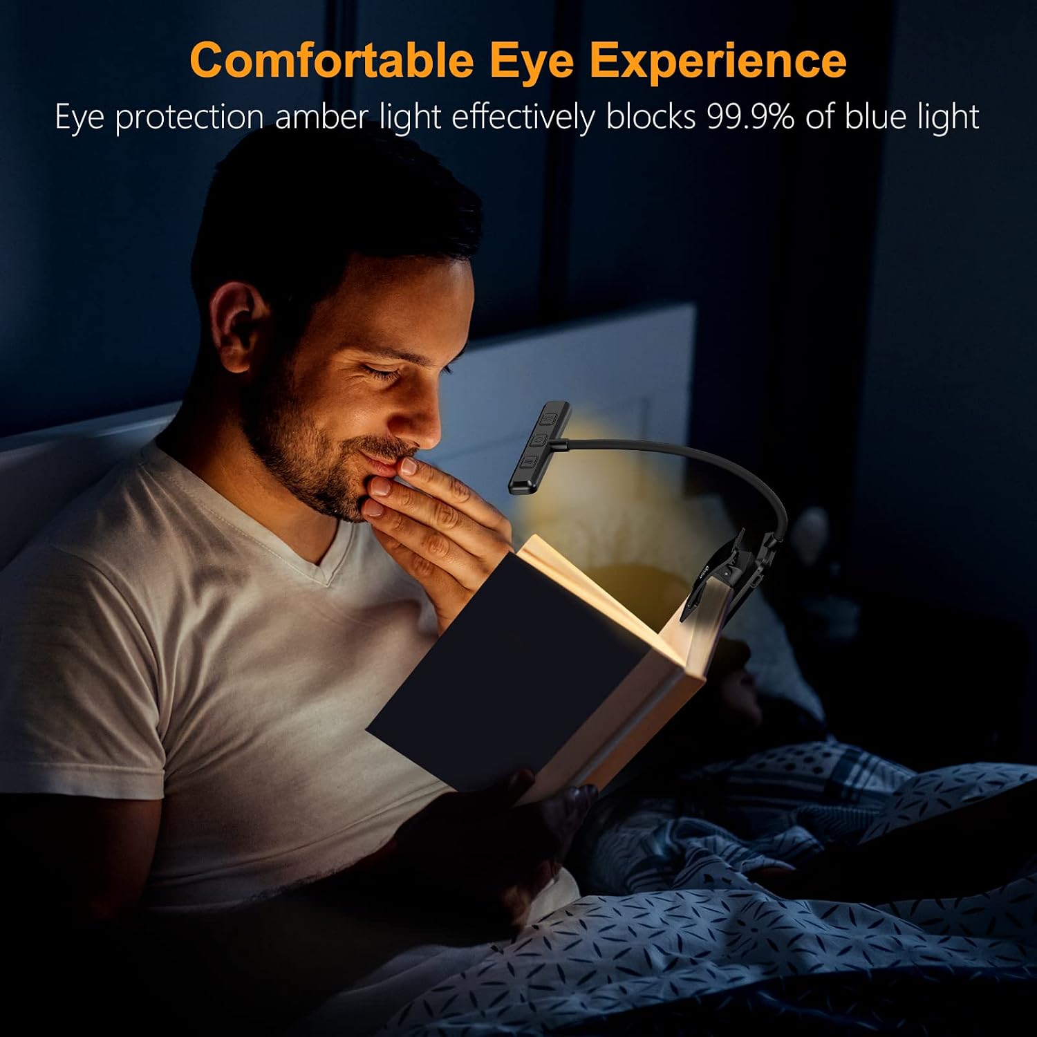 Gritin 19 LED Rechargeable Book Light for Reading in Bed