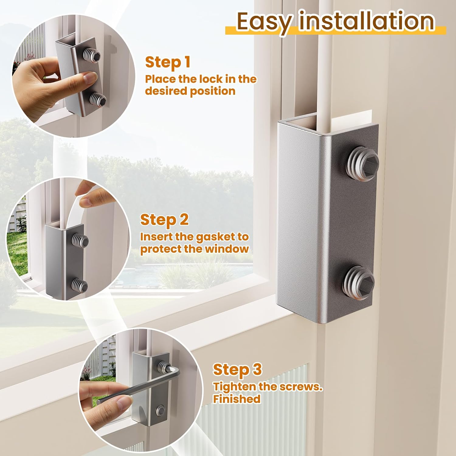 Adjustable Cat Door for Window, 27"-32" Quick Install