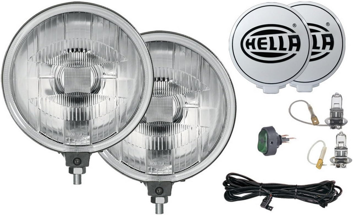 HELLA 005750952 500 Series Driving Lamp Kit, Clear, 6"