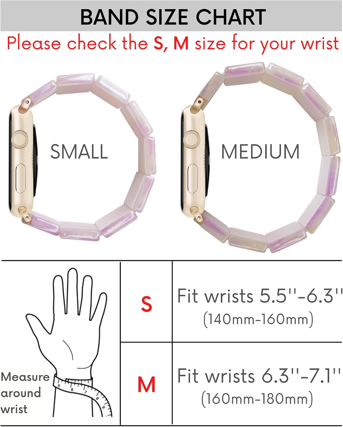Heesch Tortoise Stretchy Watch Band Compatible with Apple Watch Resin Cute Watch Strap Wristband for iWatch Bracelet for Women Men Girls, 38/40/41mm, 42/44/45/46/49mm, Oval Version