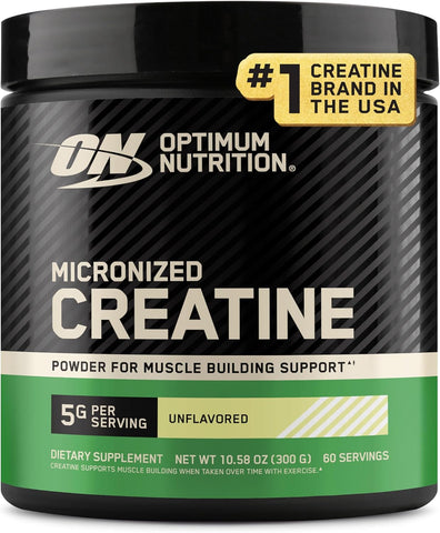 Optimum Nutrition Creatine Monohydrate Powder, Unflavored, 10 Oz
