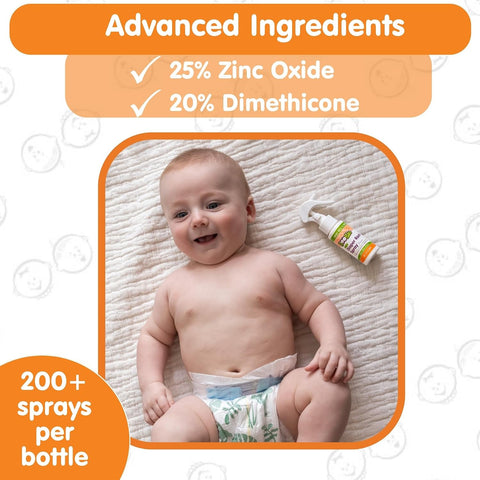 Boogie No-Rub Diaper Rash Spray for Babies - 1.7 fl oz (3 Pack)