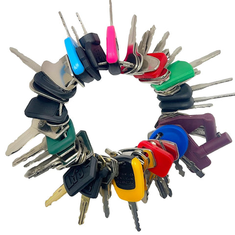 50 Heavy Equipment Keys Master Set, Construction Contractor Ignition Keys