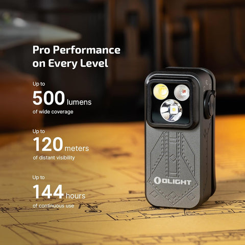 OLIGHT Oclip Pro Rechargeable EDC Clip-on Flashlight, Phantom Squadron
