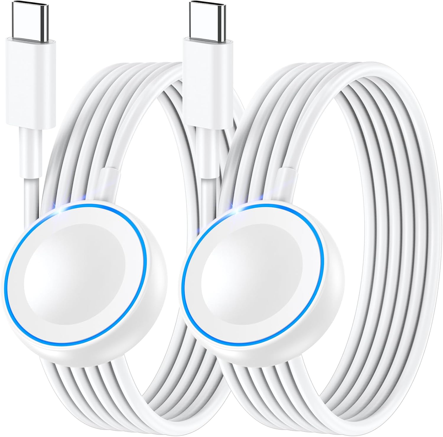 2Pack for Apple Watch Charger Fast Charging 5W,USB Type C, 4.0 Feet