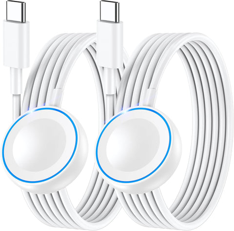 2Pack for Apple Watch Charger Fast Charging 5W,USB Type C, 4.0 Feet