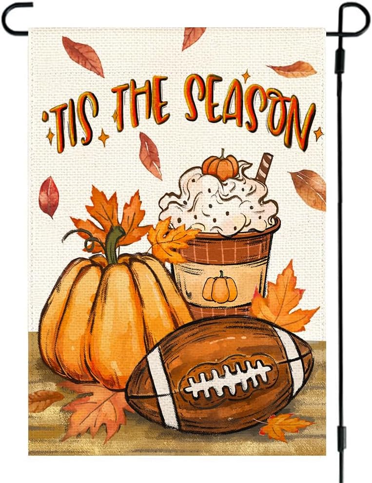 Fall Garden Flag 12x18 Inch Double Sided Outdoor Yard Porch Decor