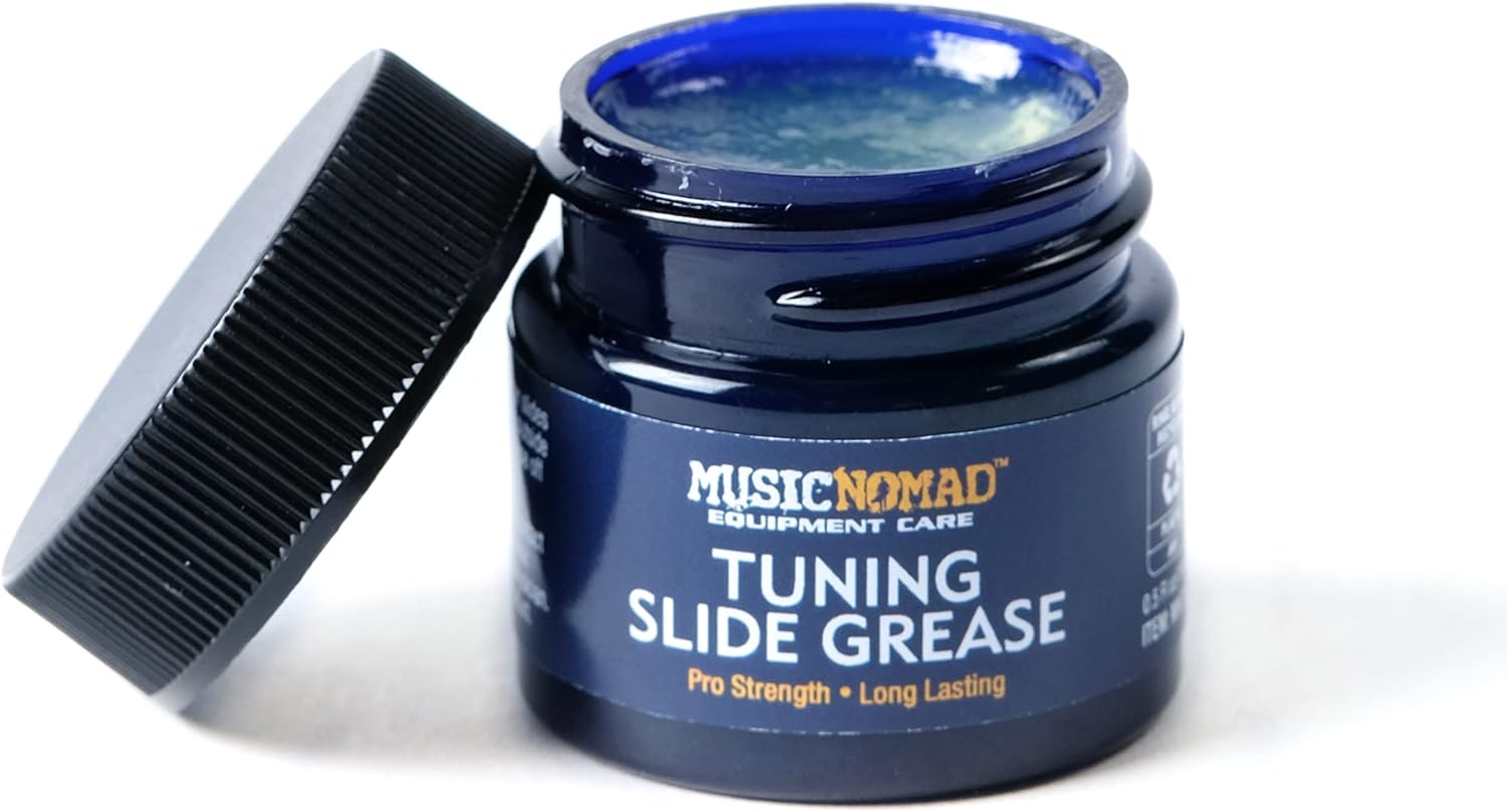 MusicNomad Tuning Slide Grease Lube for Trumpet, Trombone, French Horn, Tuba, Euphonium & other Brass Instruments 0.5 oz./15 mL (MN705)
