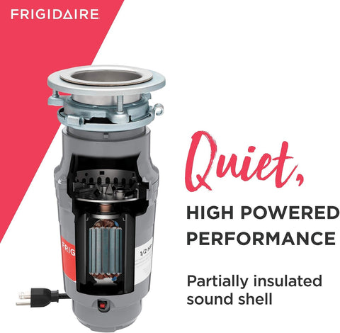 Frigidaire FF05DISPC1 1/2 HP Corded Garbage Disposal for Kitchen Sinks