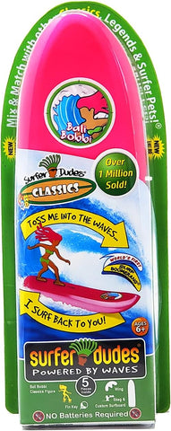 Surfer Dudes Classics Wave Powered Mini-Surfer and Surfboard Toy - Bali Bobbi