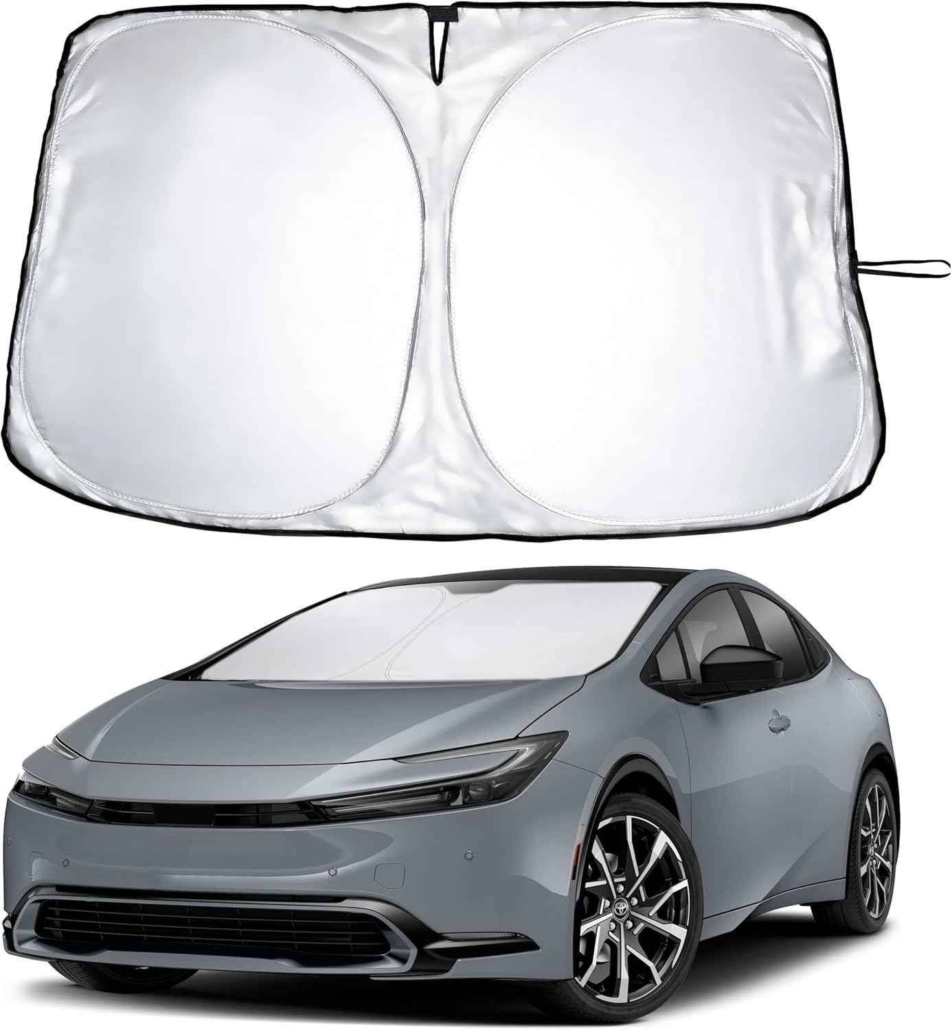EcoNour Windshield Sunshade Compatible for Toyota Prius Hatchback 2023-2026