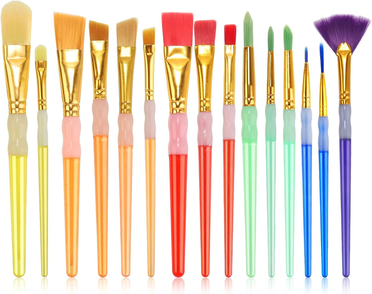 15Pcs Paint Brushes Value Pack