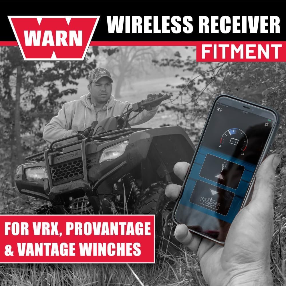WARN HUB Wireless Receiver for Powersports Winches - Bluetooth Compatible