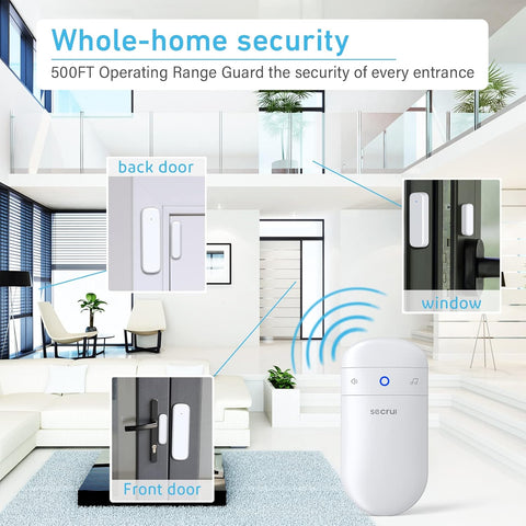 Door Chime When Door Opens, Door Opened Alarm for Home, 2-Sensor 1-Receiver