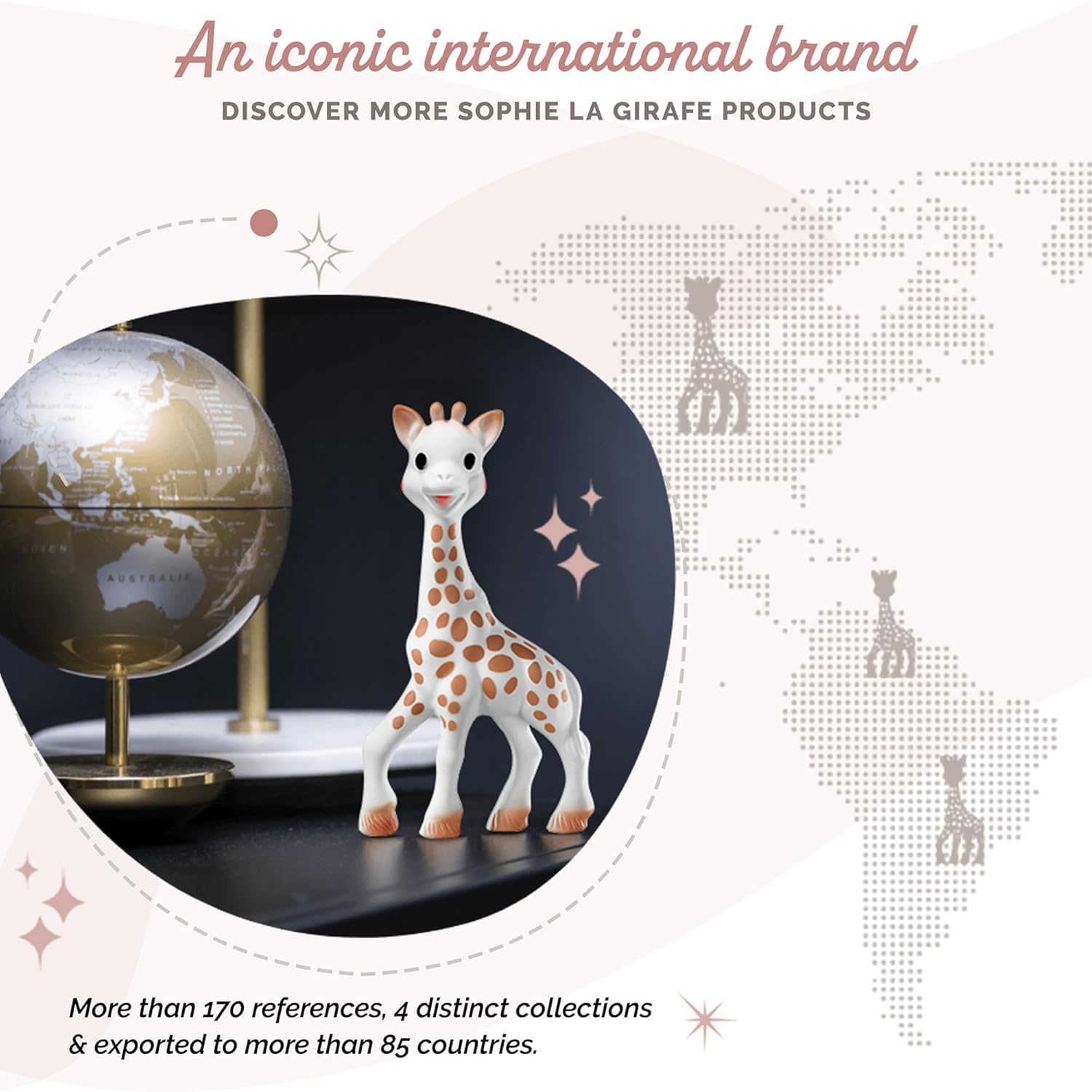 Sophie la girafe Original Teether for Babies, Natural Rubber, Soothes Sore Gums, Easy to Grip, Sensory Development, Classic Toy Since 1961