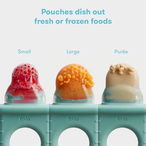 Frida Baby Push Pop Silicone Feeder, Baby Fruit Feeder, 3 Count, BPA Free