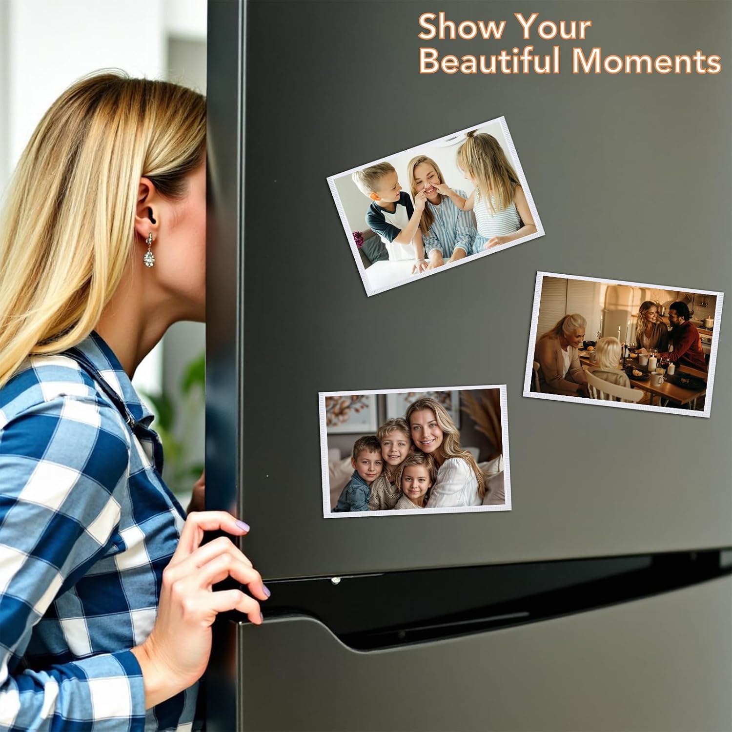 Magnetic Picture Frames for Refrigerator 4x6, 30 Pack White