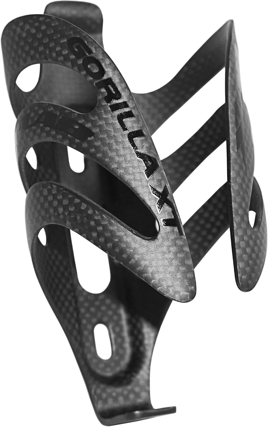 XLAB Gorilla XT Carbon Water Bottle Cage for Triathlon and Road Bikes 14 pounds of Grip Force – Matte Black