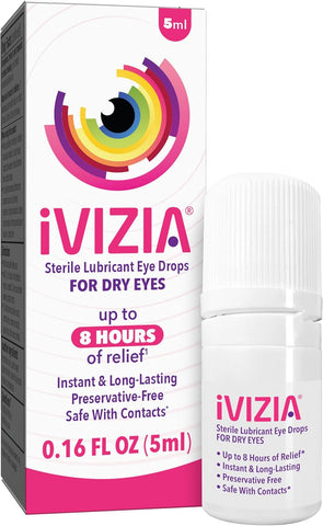iVIZIA Lubricant Eye Gel for Nighttime Dry Eyes, Preservative-Free, 30ct