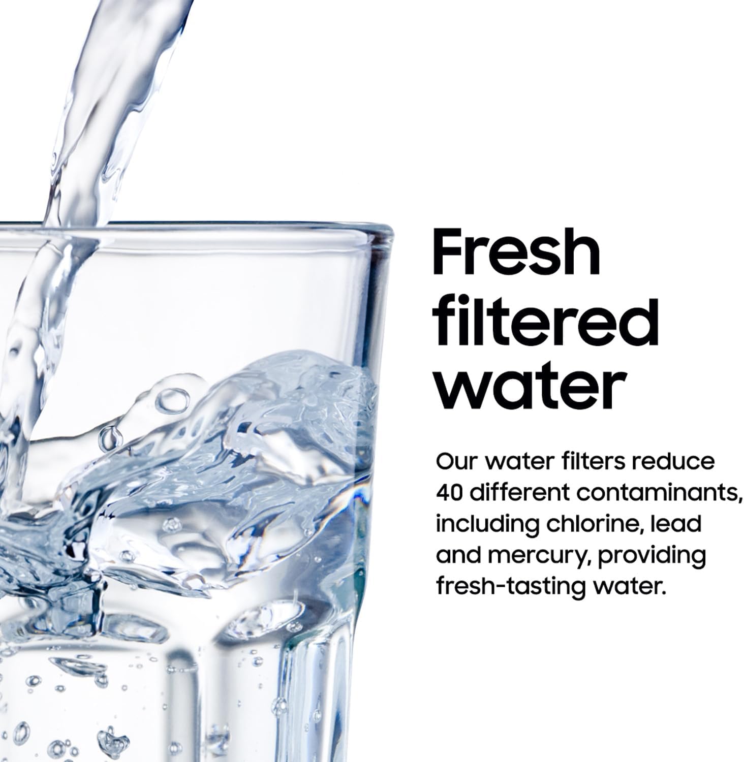 Samsung HAF-CIN-2P/EXP Genuine Refrigerator Water Filter, Reduces 99% of Harmful Contaminants for Clean, Clear Drinking Water, 6-Month Life, Easy Install, Pack of 2