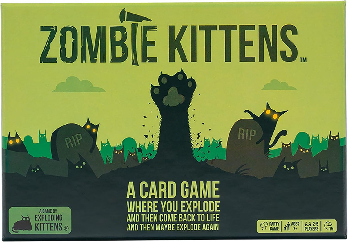 Exploding Kittens Zombie Kittens, 2-5 Players, Ages 7+ Card Game