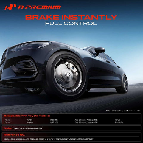 A-Premium Rear Left and Right Side Disc Brake Caliper with Bracket