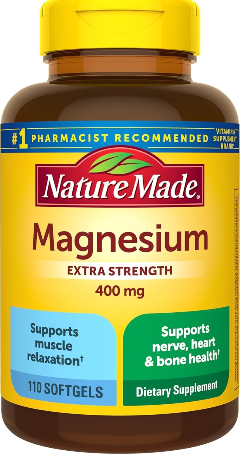 Nature Made Magnesium Oxide Extra Strength 400 mg, 110 Softgels