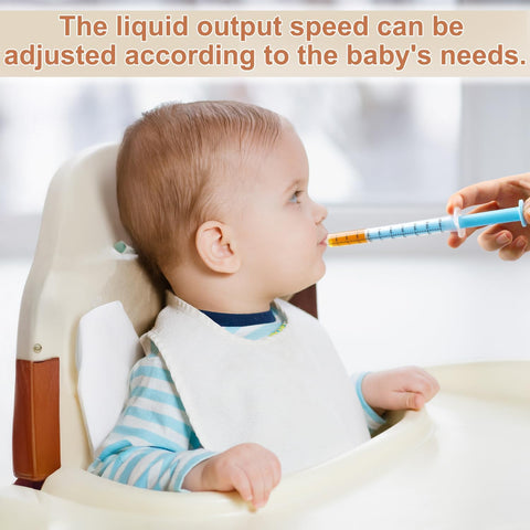 Baby Medicine Dispenser 10ML Syringe For Children,10ML Oral Syringes, Liquid Plastic Syringe Without Needle,Leak proof Dosing Tools,5 Uniquely Colour Syringes - 10 Pack