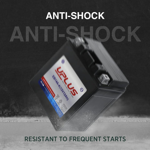 UPLUS ATV Battery YTX14AH-BS, EB14A-4 Scooter Snowmobile UTV Motorcycle Battery Maintenance Free - Sealed AGM Powersports Batteries Compatible with Yamaha Honda Suzuki Kawasaki Polaris